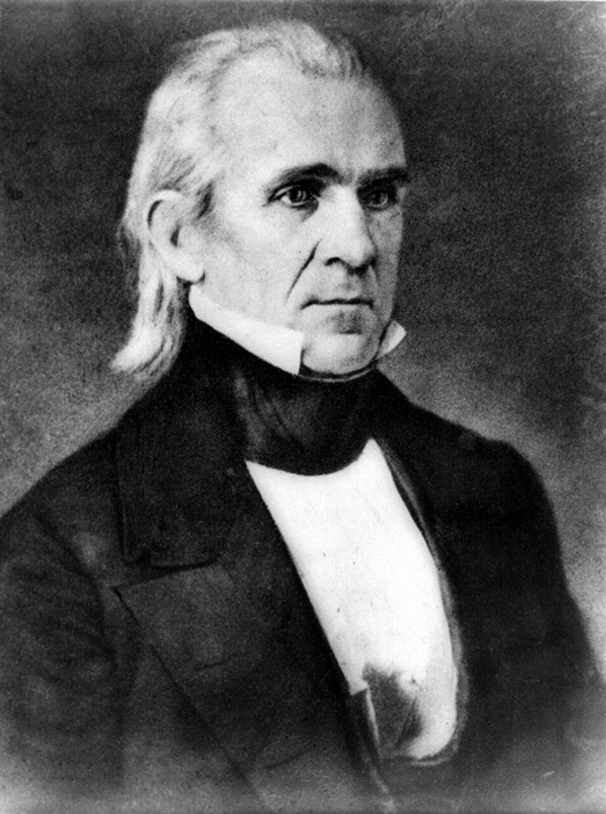 1845: U.S. President James Polk signs the act admitting Texas as a state. It was the first time a sovereign nation voluntarily gave up its sovereignty to become part of another nation (the opposite of secession).