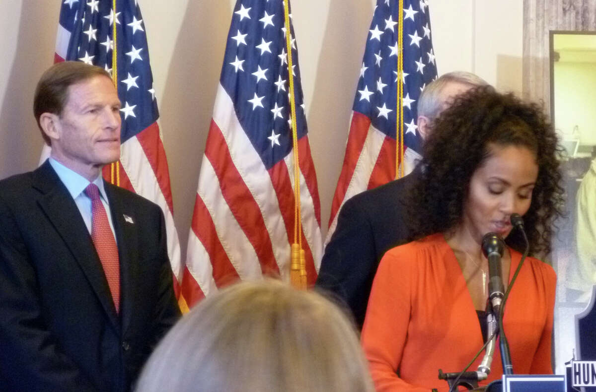 Senator Richard Blumenthal (D-Conn.) was joined by Jada Pinkett Smith on Wednesday Nov. 14 as he announced the launch of the Senate Caucus to End Human Trafficking.