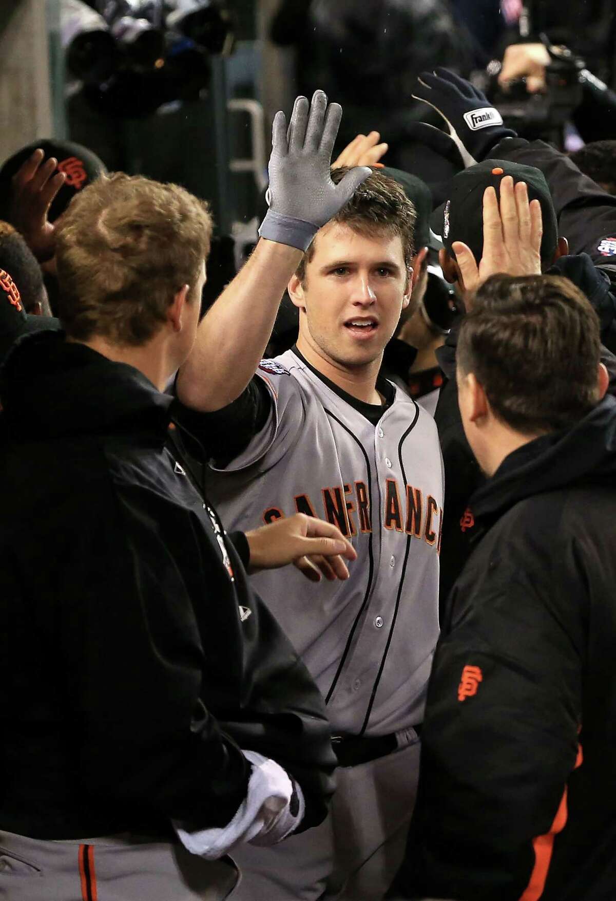 Cabrera, Posey honored before game