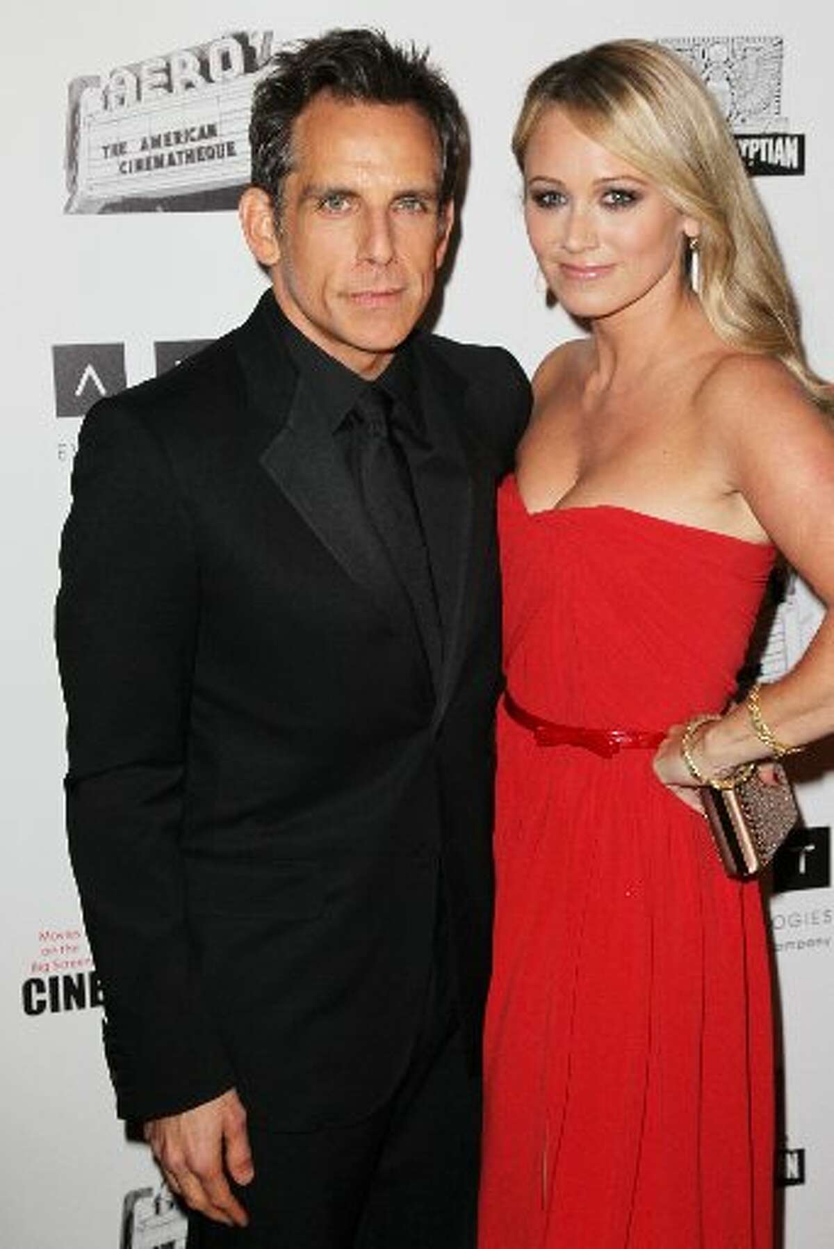 Actors Ben Stiller and Christine Taylor attend the 26th American Cinematheque Award Gala honoring Ben Stiller at The Beverly Hilton Hotel on November 15, 2012 in Beverly Hills, California. (Photo by David Livingston/Getty Images) (Getty)