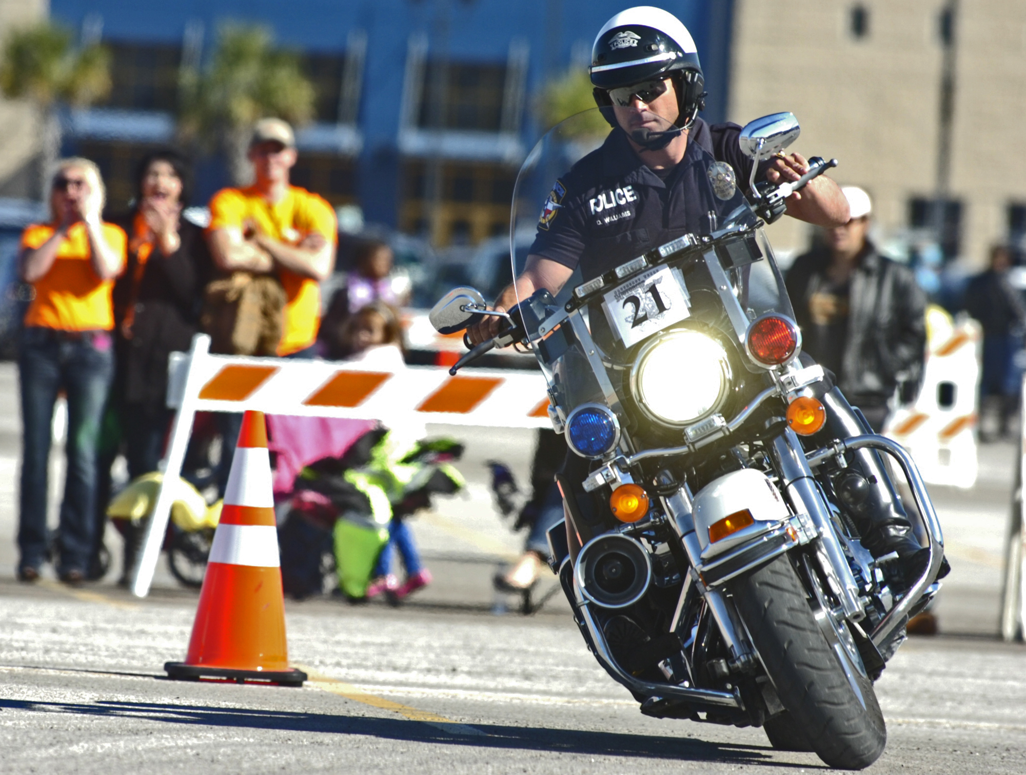 Motorcycle cops show off skills at Beaumont competition