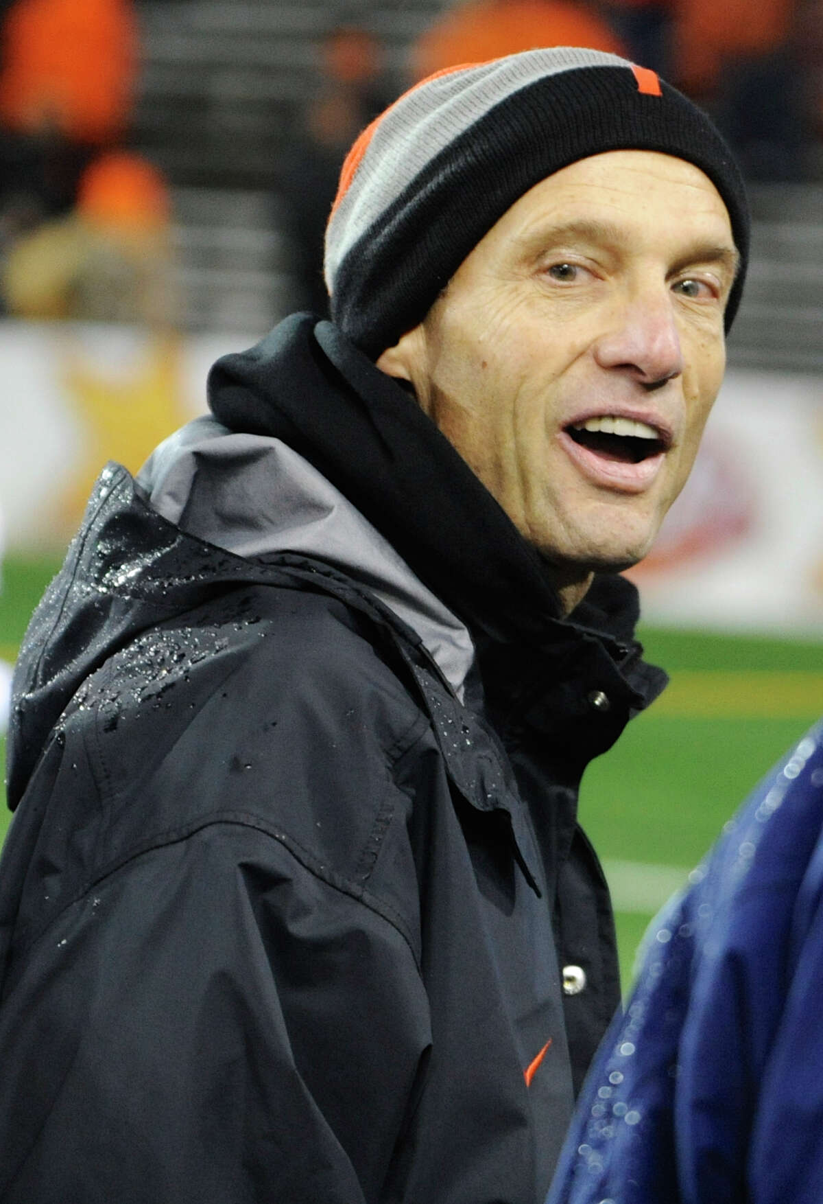 Oregon State coach Mike Riley. Oregon State (8-2, 6-2 Pac-12) is coming off a victory over Cal. Oregon State plays rival Oregon on Saturday.