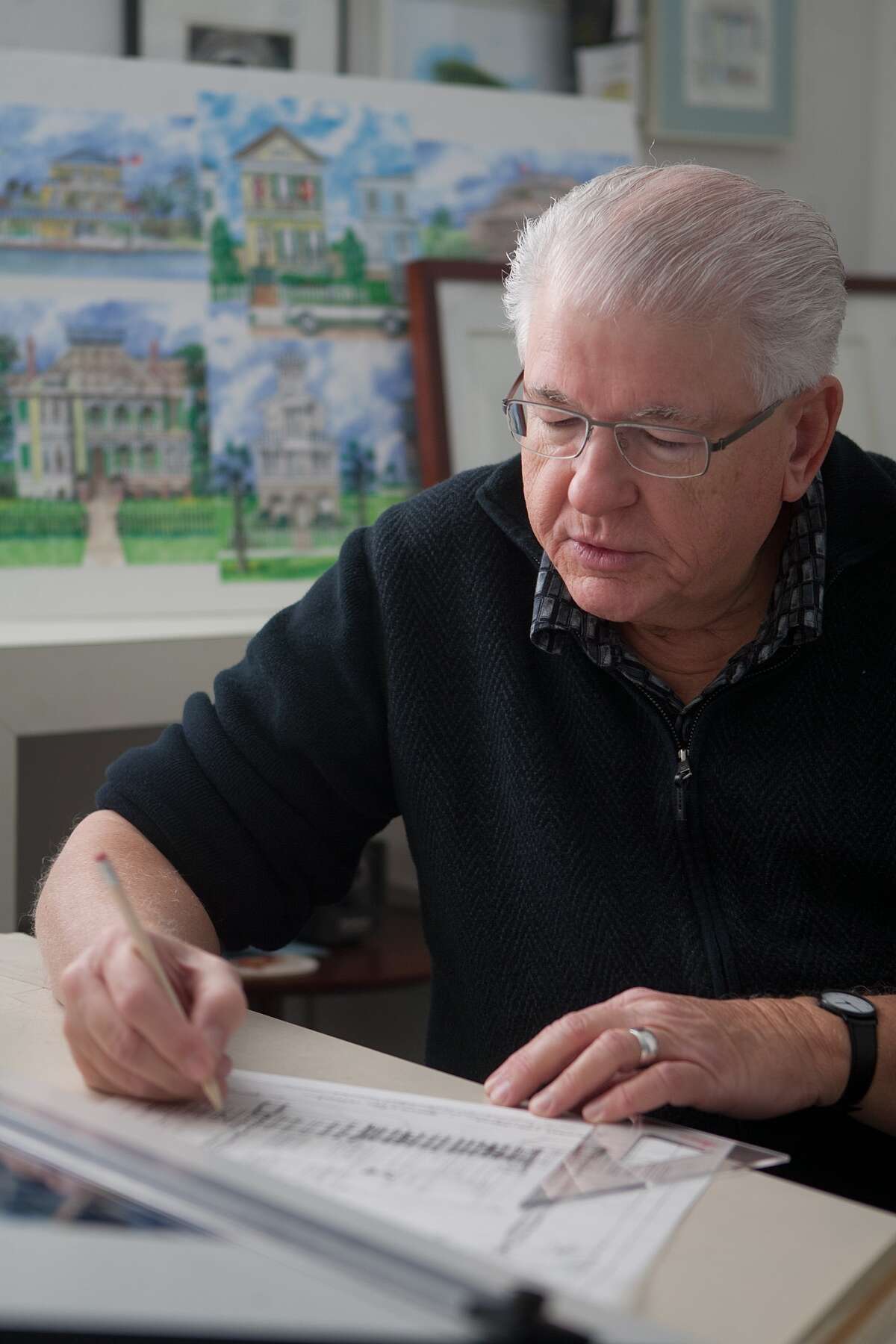 Architectural Career A Strong Influence On Bellaire Watercolorist