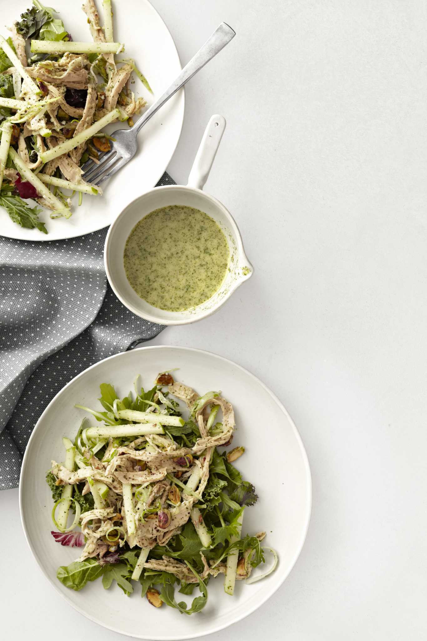 Recipe Turkey and GreenApple Salad with Mint Dressing