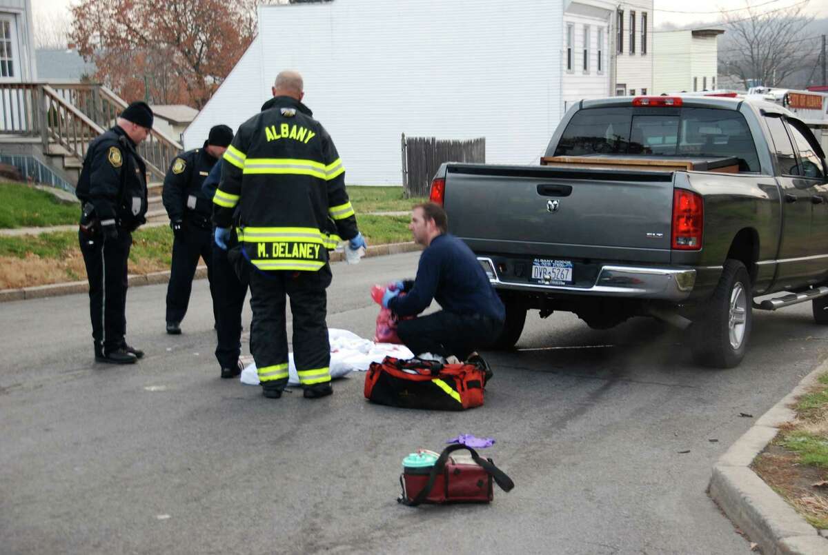 Man hospitalized after Albany crash