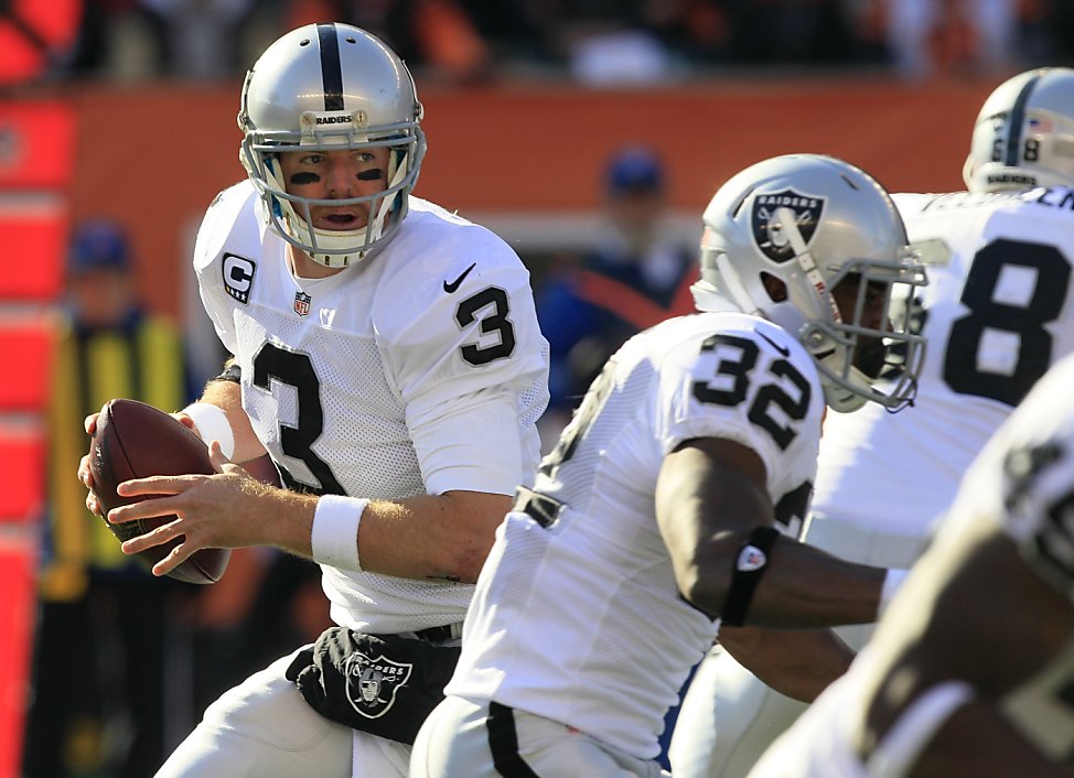 Cincinnati Bengals quarterback Carson Palmer in action against the