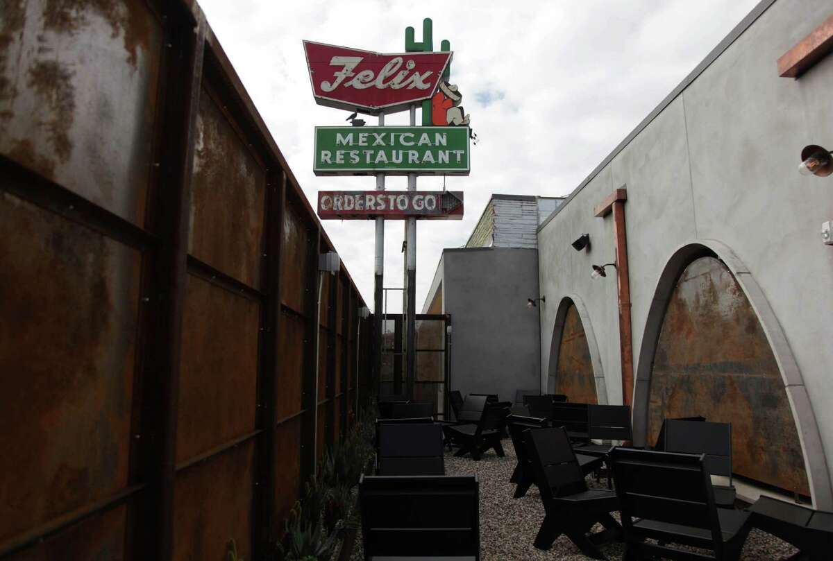Felix Mexican Restaurant sign in 2012.