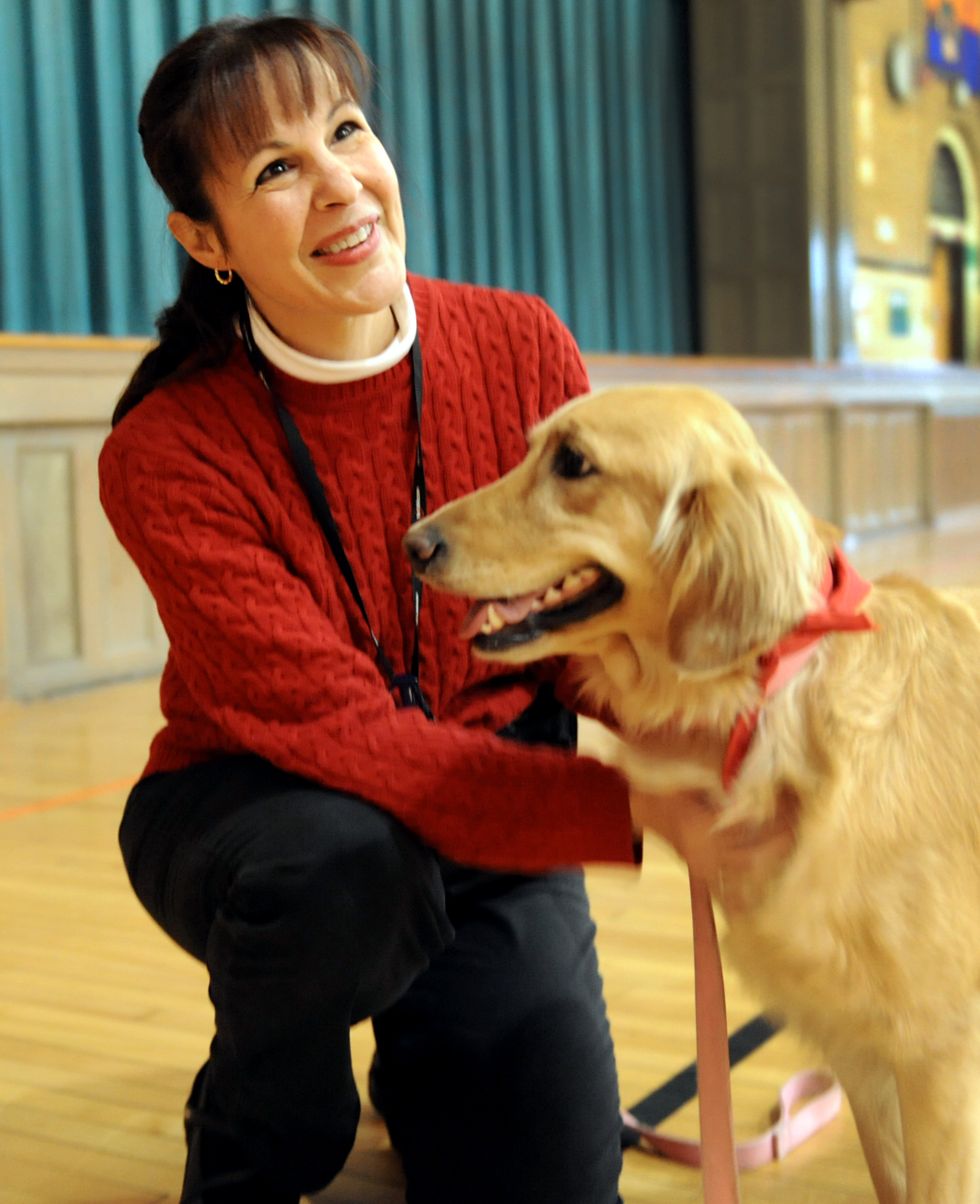 Photos: Therapy dog visits school