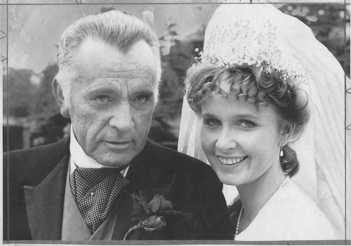 Richard Burton with his daughter Kate Burton. 1984