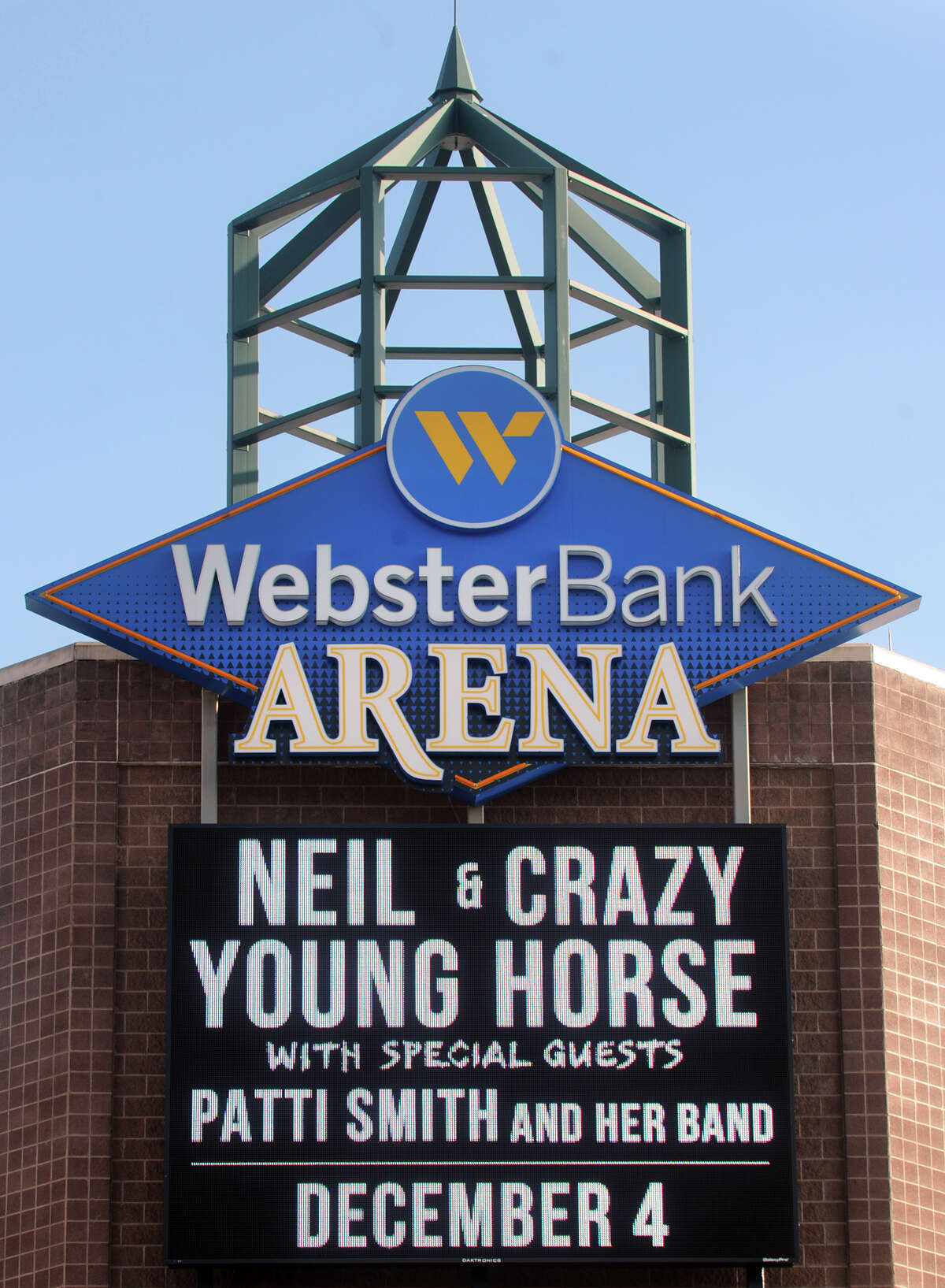 Neil Young & Crazy Horse will headline a concert at the Webster Bank Arena, in Bridgeport, Conn. on Tuesday.