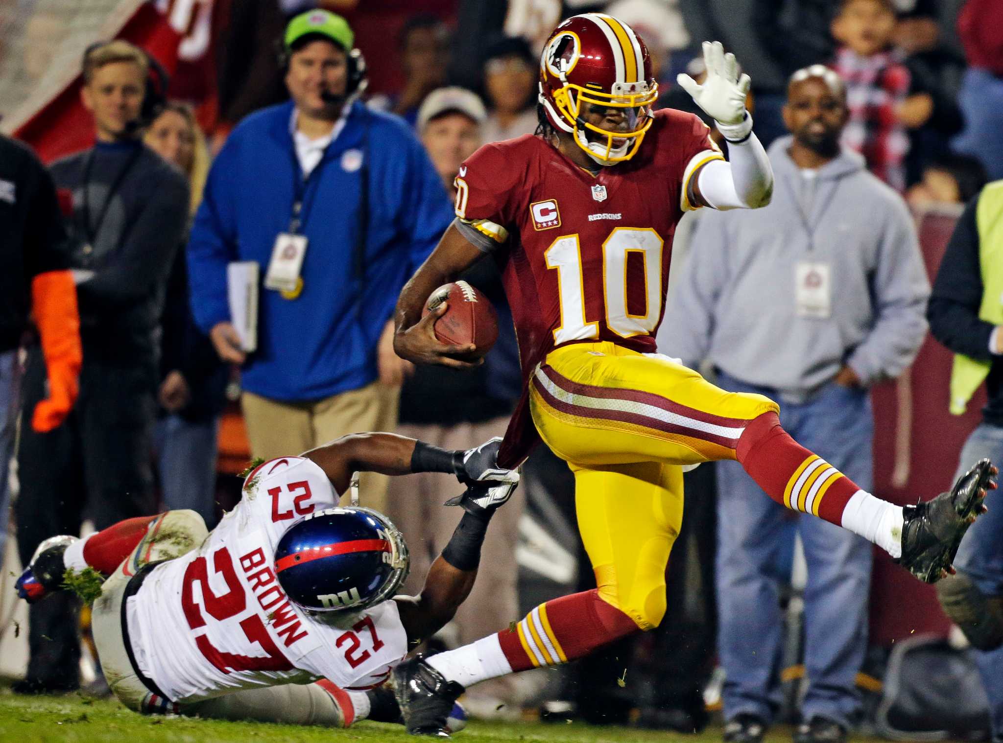 GIANTS: RG3 and Redskins rally to defeat the Giants