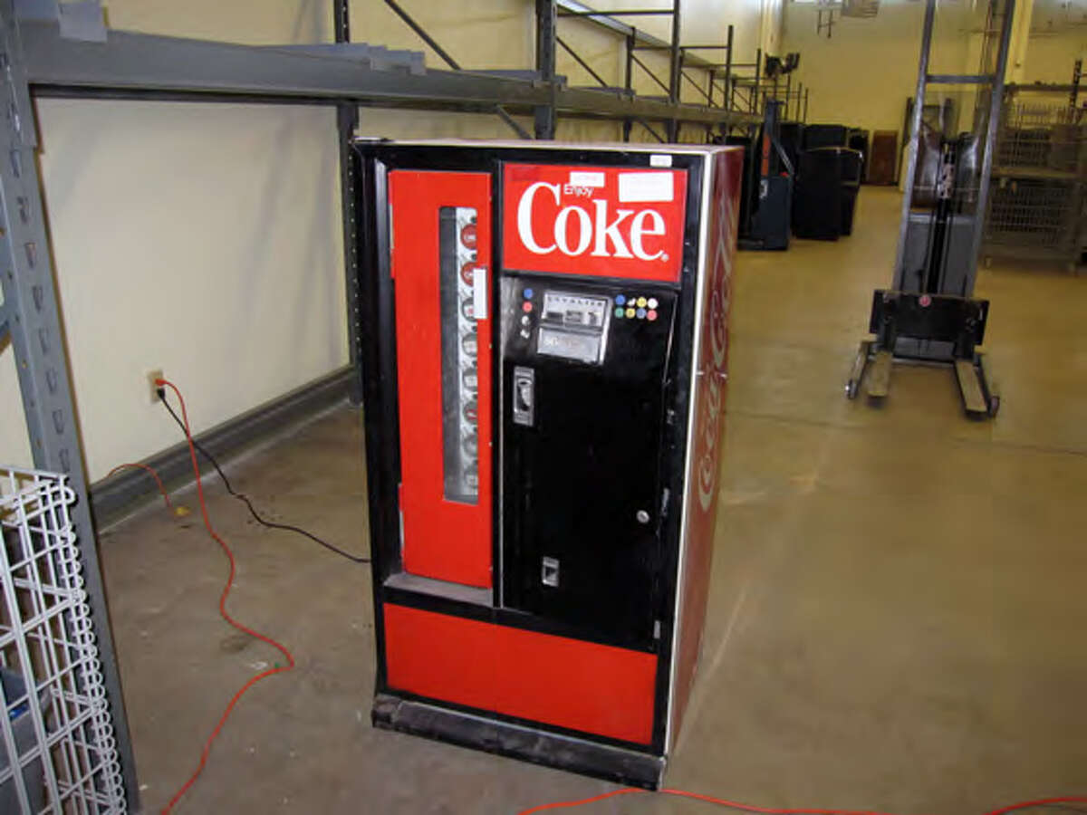 A Coca-Cola vending machine, an electric massage chair and a pair of leather chaps are among the 100 items being auctioned this Thursday, Dec. 6, 2012, by the San Antonio Police Department. The items will be available for viewing at 5:30 p.m. at the VFW Post No. 8196, 650 VFW Blvd., and bidding begins an hour later.