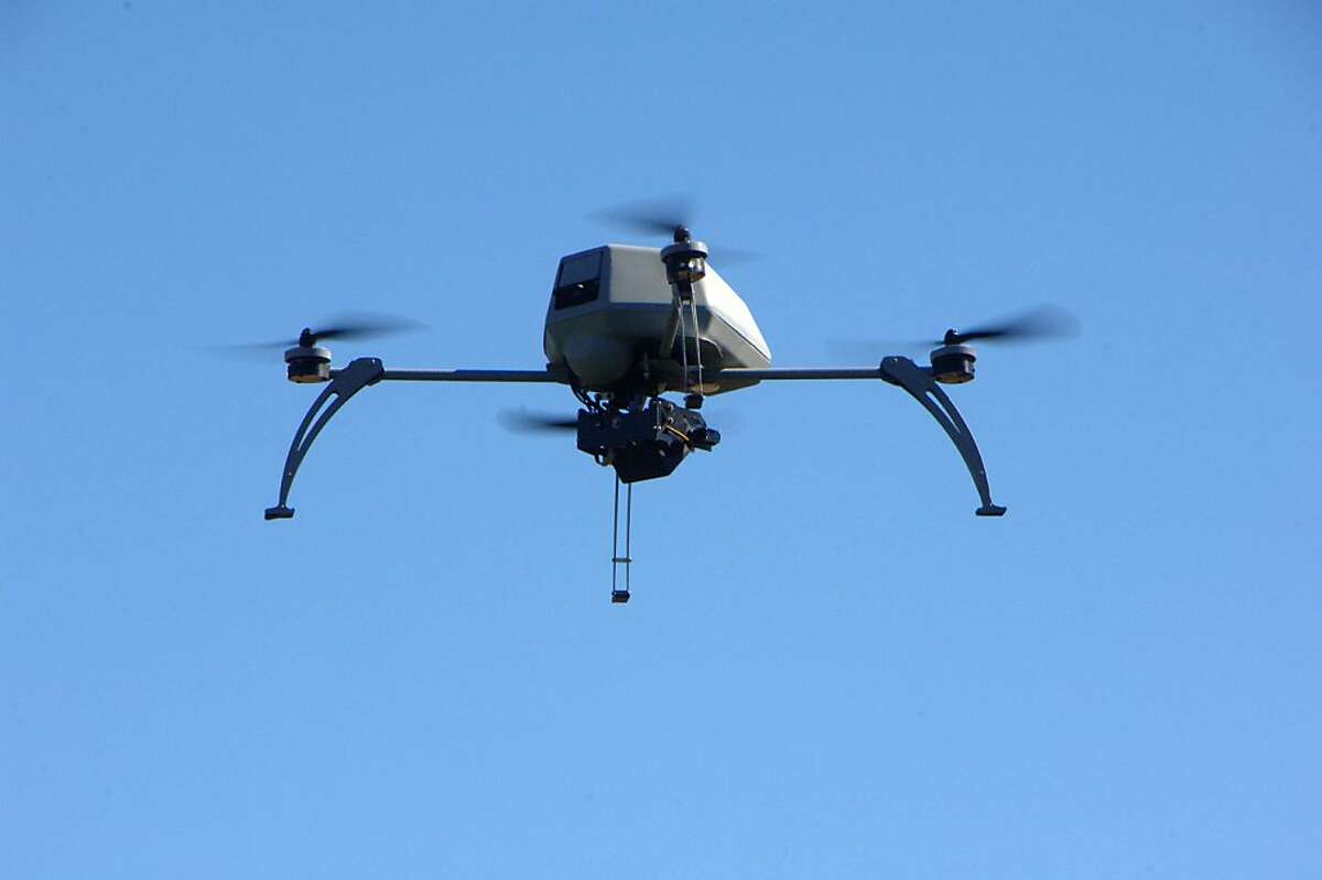 A remote-controlled aerial drone that the Alameda County Sheriffs Office hopes to use.