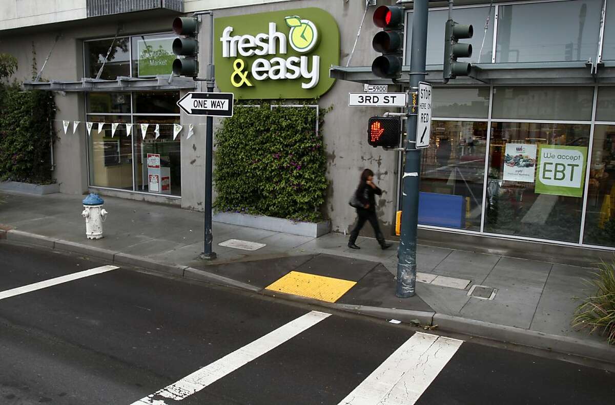 Fresh and Easy has three stores in San Francisco, inlcuding this Third Street, Bayview neighborhood store.
