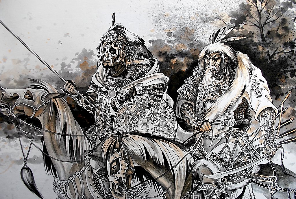 Mongolian art based on Genghis Khan