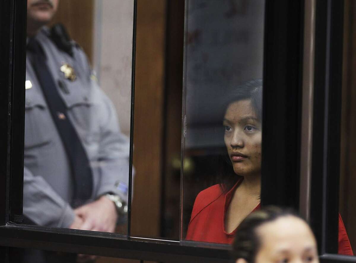Giselle Esteban appears in a Hayward, Calif., courtroom during her arraignment, Friday, Sept. 9, 2011. Police arrested Esteban in connection with the disappearance of Michelle Le, 26, a nursing student, who was last seen in Hayward more than three monthsago, police say.