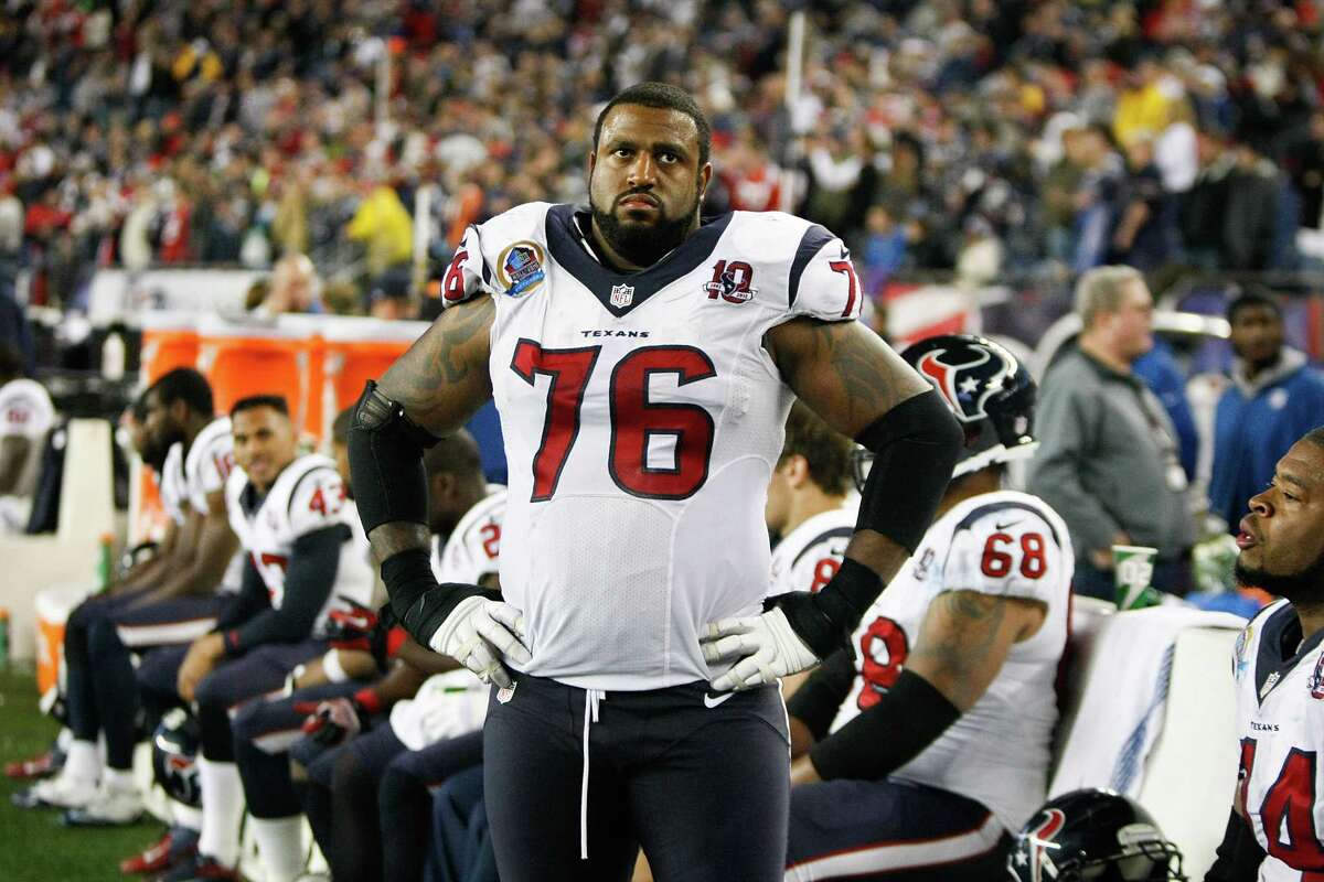 Duane Brown didn't find the scoreboard a pretty sight to look at Monday.