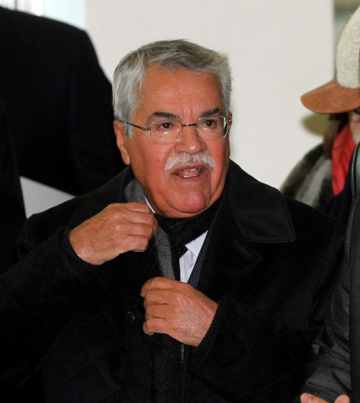 Saudi Arabia's Minister of Petroleum and Mineral Resources Ali Ibrahim Naimi arrives for a meeting of the Organization of the Petroleum Exporting Countries, OPEC, at their headquarters in Vienna, Austria, Wednesday, Dec. 12, 2012 (AP Photo/Ronald Zak)