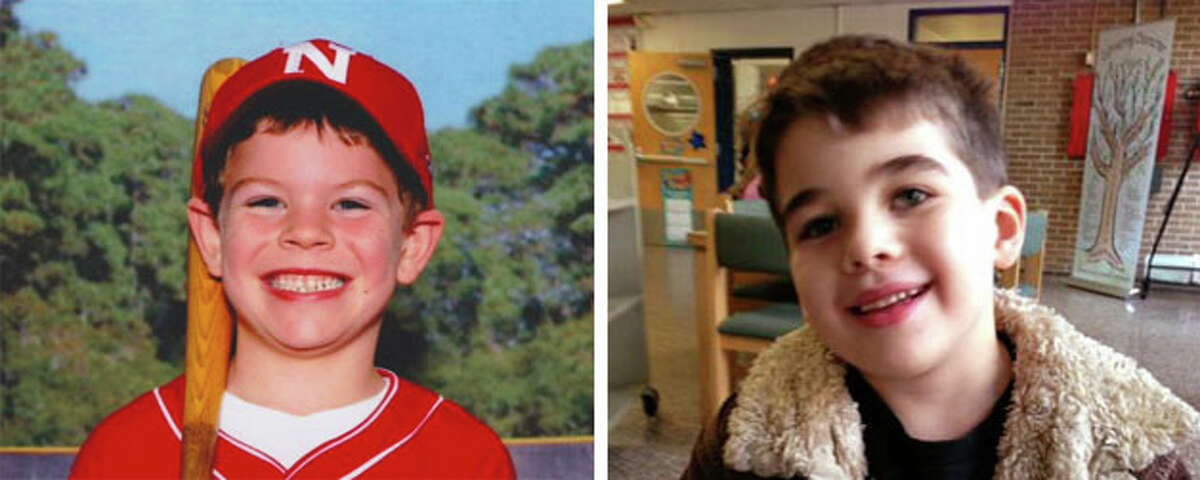 Funerals for Sandy Hook victims Jack Pinto, left, and Noah Pozner, right, are being held today.