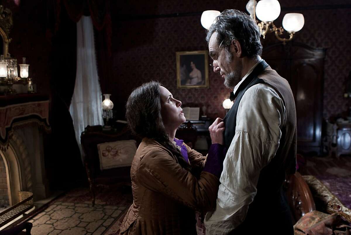 This image released by DreamWorks II Distribution Co., LLC and Twentieth Century Fox Film Corporation shows Sally Field and Daniel Day-Lewis appear in a scene from "Lincoln." Field was nominated Thursday, Dec. 13, 2012 for a Golden Globe for best supporting actress for her role in the film. The 70th annual Golden Globe Awards will be held on Jan. 13. (AP Photo/DreamWorks II Distribution Co., LLC and Twentieth Century Fox Film Corporation, David James)