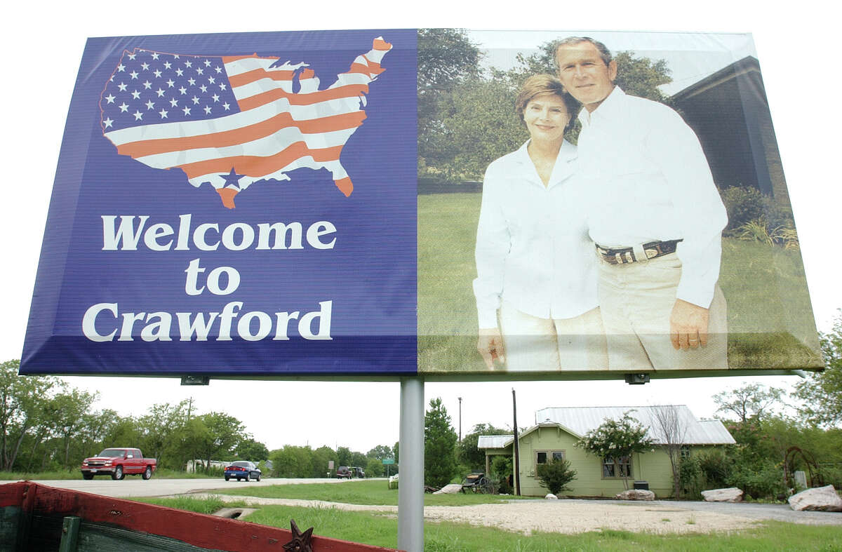 George W. Bush drove the truck around his ranch in Crawford.