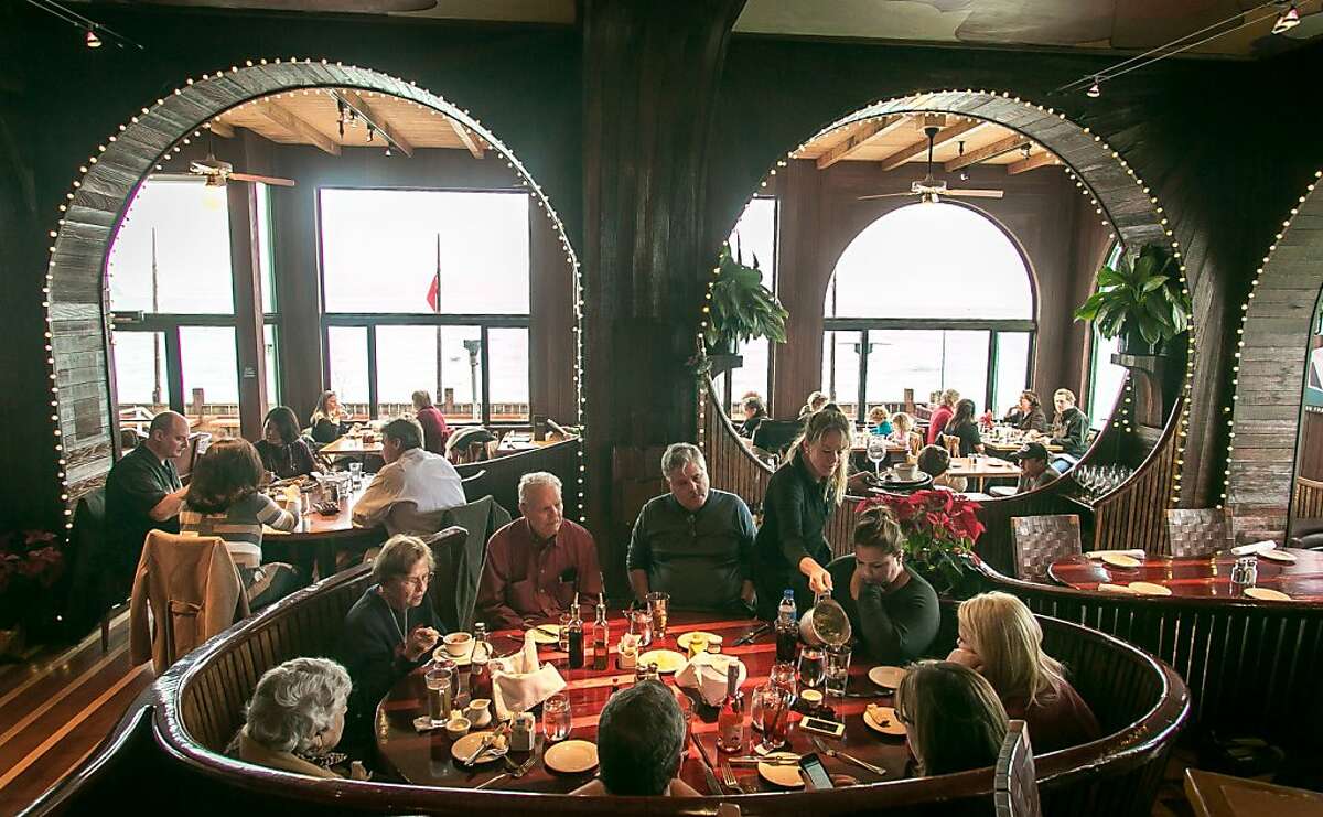 Diners enjoy lunch at the Trident restaurant in Sausalito, Calif. on Saturday, December 15th, 2012.