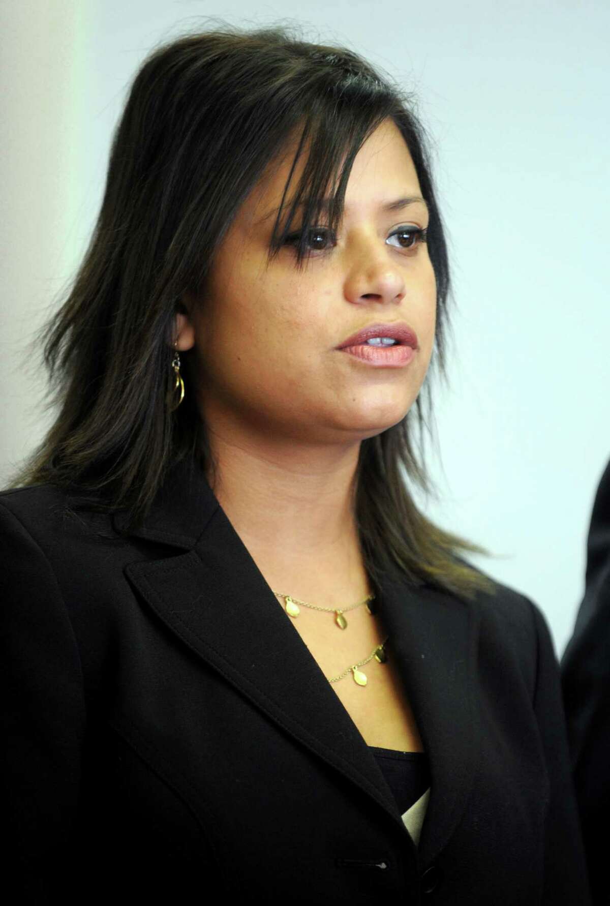 Incoming state Rep. Christina Ayala appears in Superior Court in Bridgeport Friday, Dec. 14, 2012.