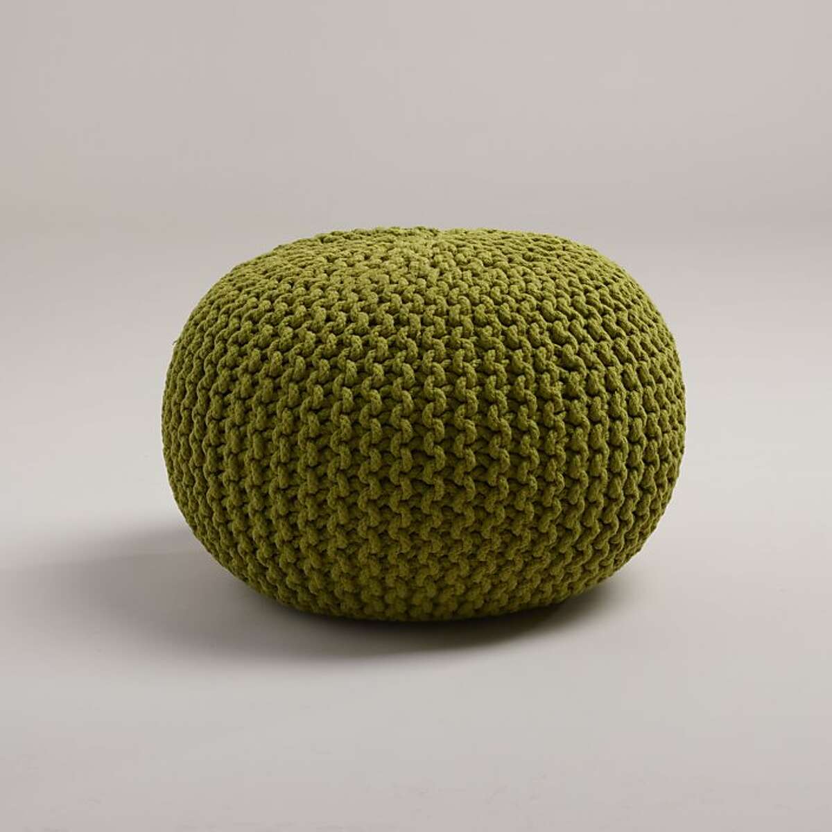 Less: $79 Cost Plus World Market's Oasis Knitted Pouf.
