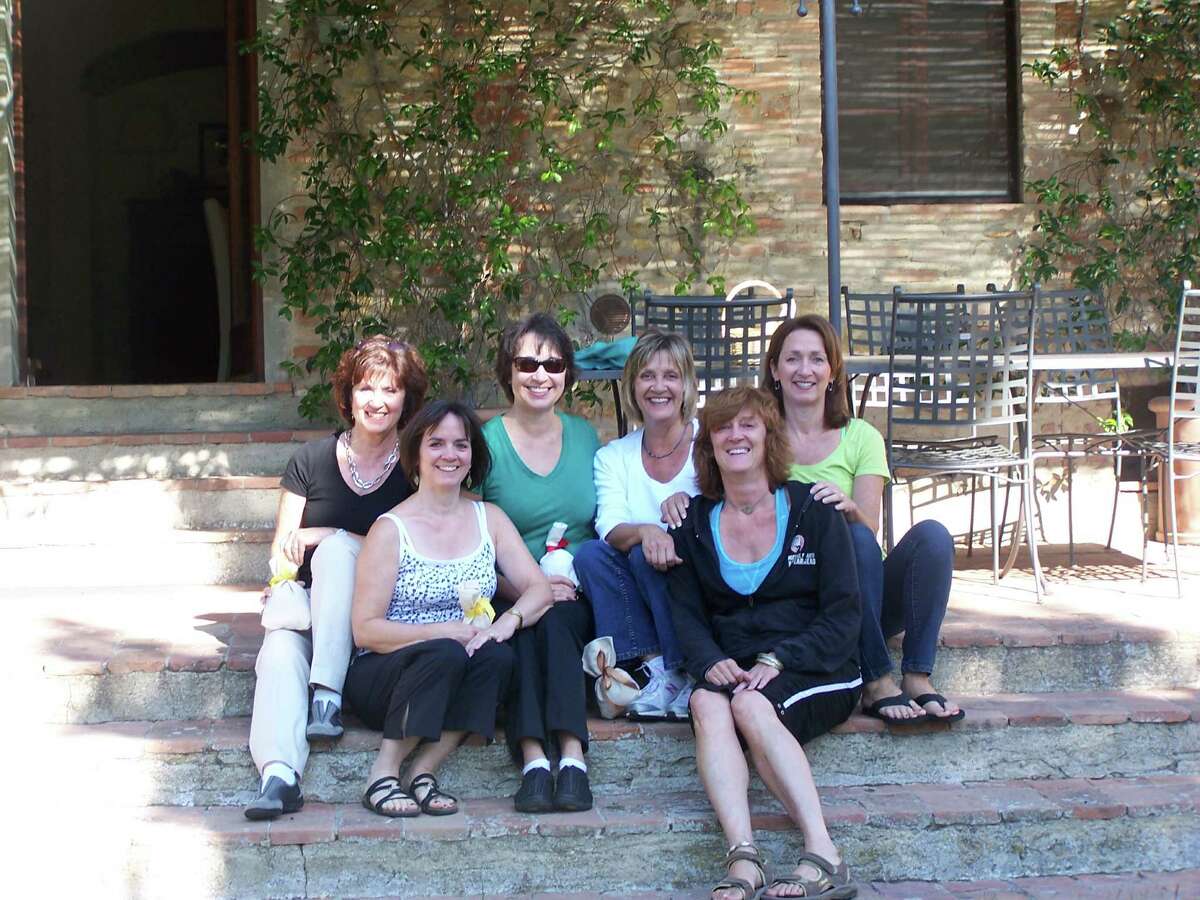 The McCabe sisters in Tuscany, September 2012. From left to right: Maura, Megan, Catherine, Erin, Amy and O'Ine.