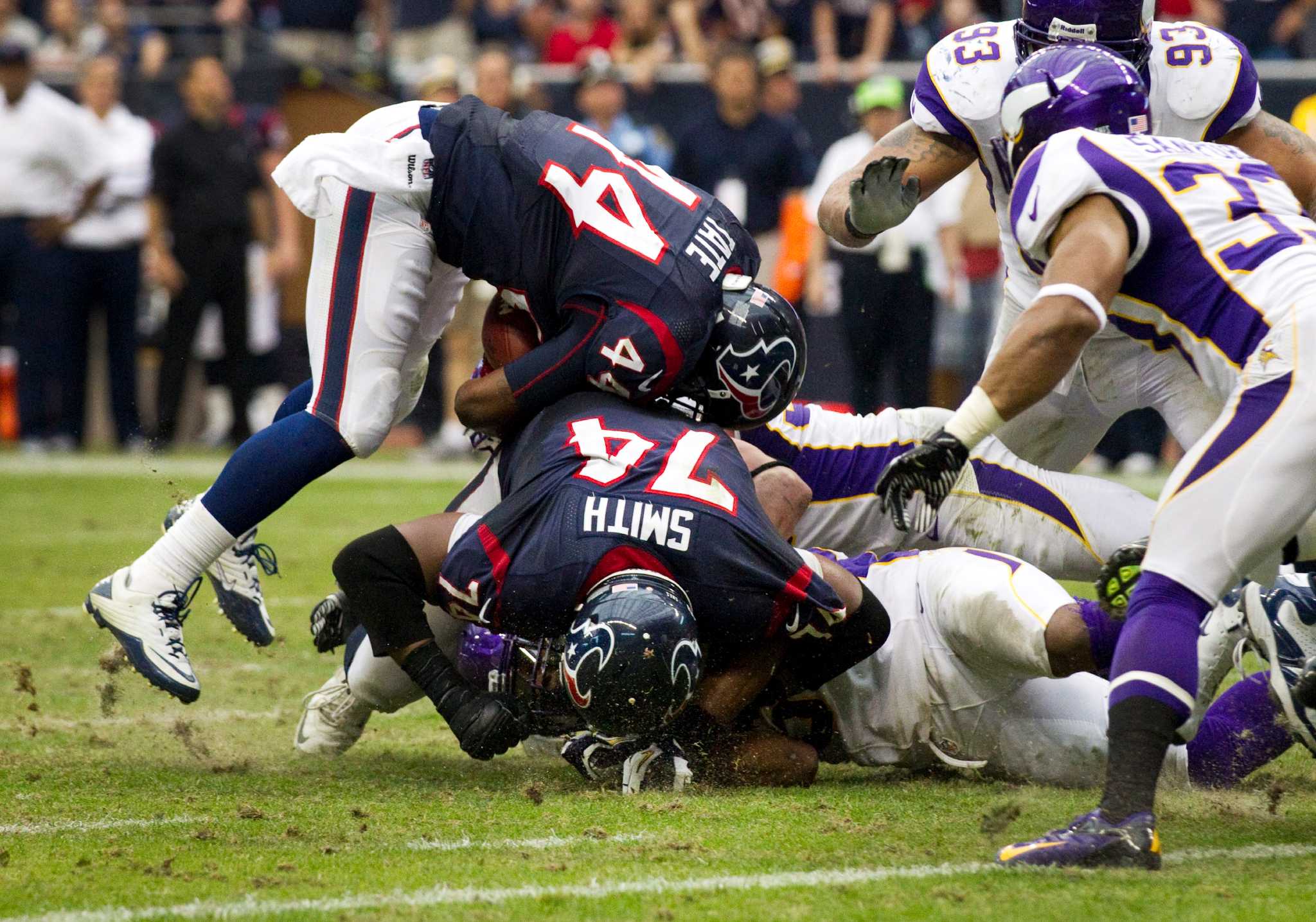 Houston Texans on X: #Texans offensive line showing growth through first  half of the season. 