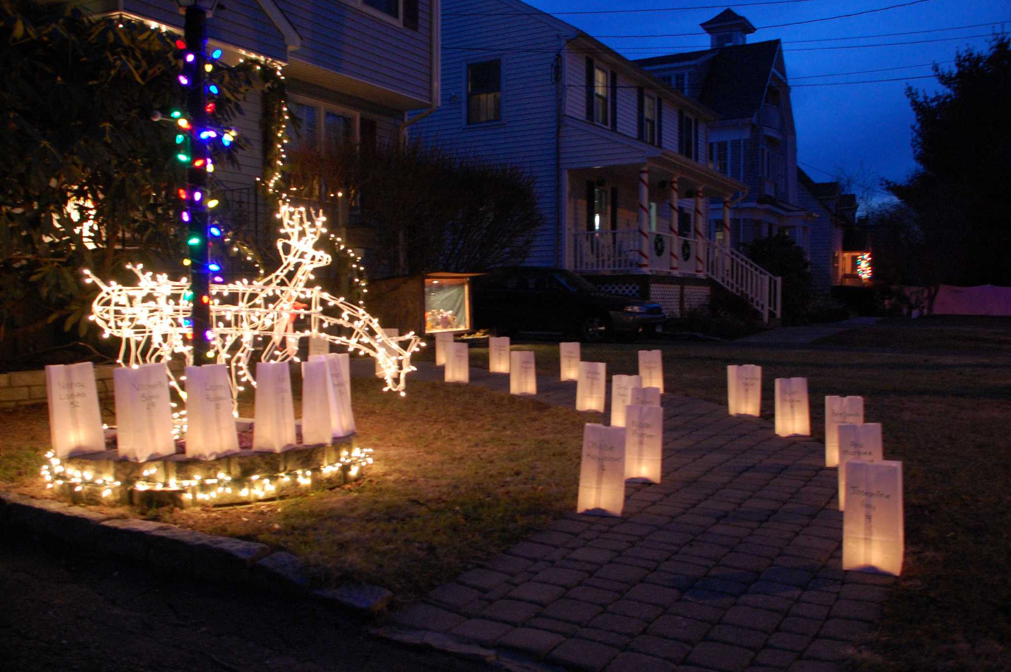 Lights of hope Luminaries in Fairfield pay tribute to Newtown victims