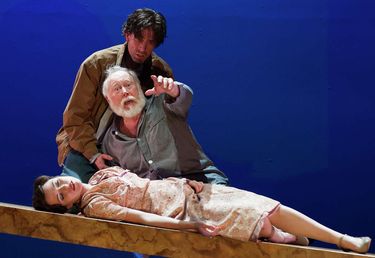 Rusty Thurman (from top), Allan S. Ross and Kat Connor appear in the Classic Theatre's "King Lear."