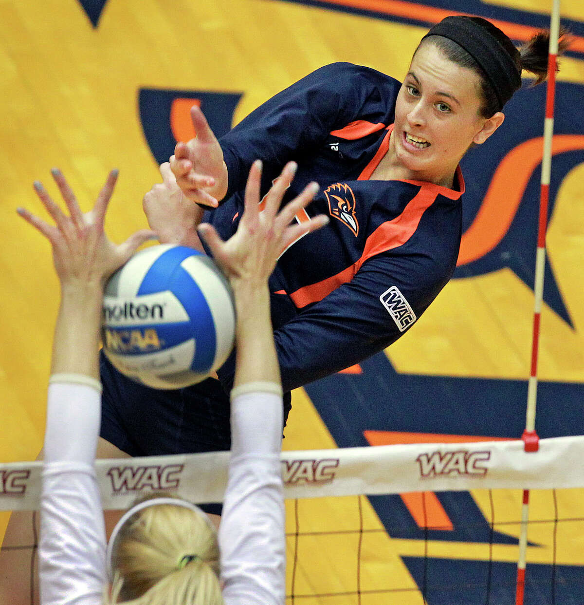 Adams dominated like few others in UTSA volleyball history. The 6-foot-3 outside hitter led the Roadrunners (24-8) to the Conference USA title and into the NCAA playoffs. Adams led the nation in kills per set and ranked second in points per set en route to third-team All-American and C-USA Player of the Year honors.