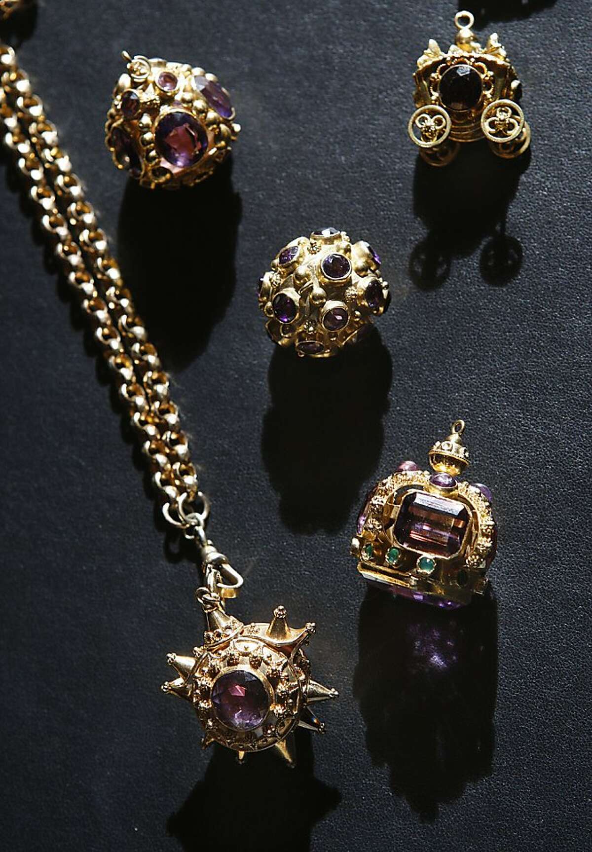 Charms displayed at Meriwether in San Francisco, California, on Wednesday, December 12, 2012.