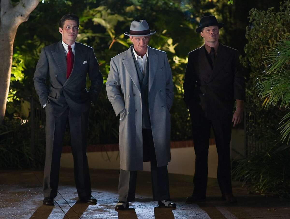 (L-r) JAMES CARPINELLO as Johnny Stomp, SEAN PENN as Mickey Cohen and EVAN JONES as Neddy Herbert in Warner Bros. Pictures' and Village Roadshow Pictures' drama "GANGSTER SQUAD," a Warner Bros. Pictures release. Photo by Wilson Webb (L-r) JAMES CARPINELLO as Johnny Stomp, SEAN PENN as Mickey Cohen and EVAN JONES as Neddy Herbert in Warner Bros. Picturesâ€™ and Village Roadshow Picturesâ€™ drama â€?“GANGSTER SQUAD,â€ a Warner Bros. Pictures release.