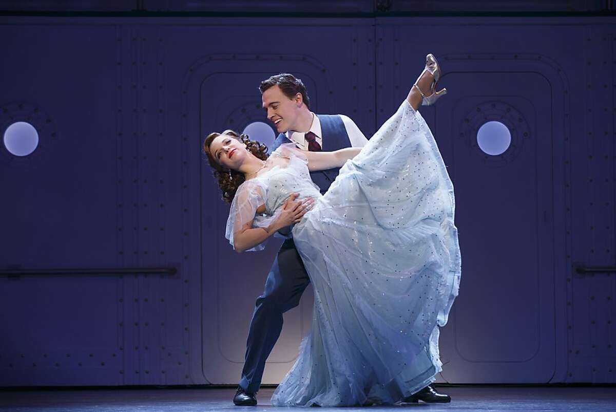 Anything Goes 2.jpg Erich Bergen is Billy Crocker and Alex Fincke is Hope Harcourt in director/choreographer Kathleen Marshall's Tony Award-winning revival of Cole Porter's "Anything Goes" running Jan. 8 through Feb. 3 at the Golden Gate Theatre as part of the SHN season. Photo by Joan Marcus.