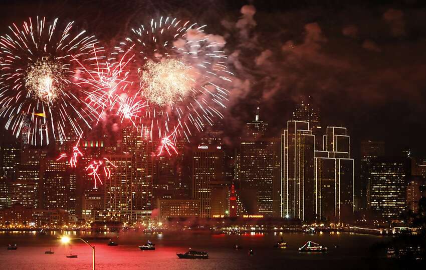 New Year&#039;s Eve in San Francisco, around the world