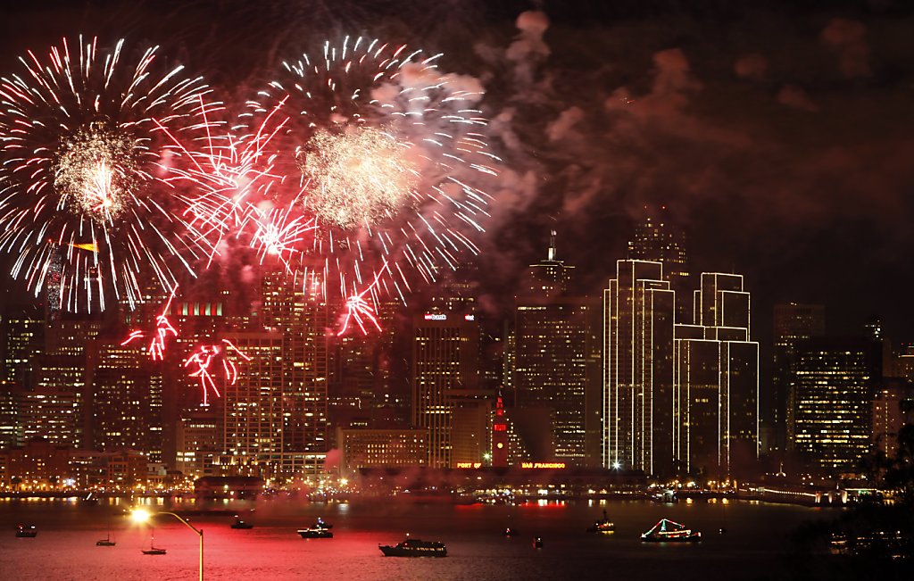 New Year's Eve in San Francisco, around the world