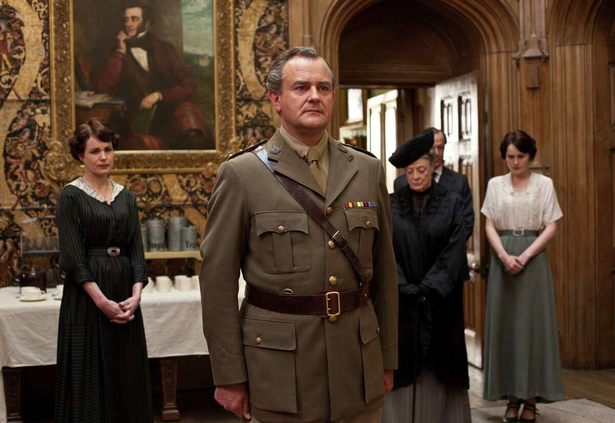 Elizabeth McGovern (from left), Hugh Bonneville, Maggie Smith and Michelle Dockery star in "Downton Abbey."