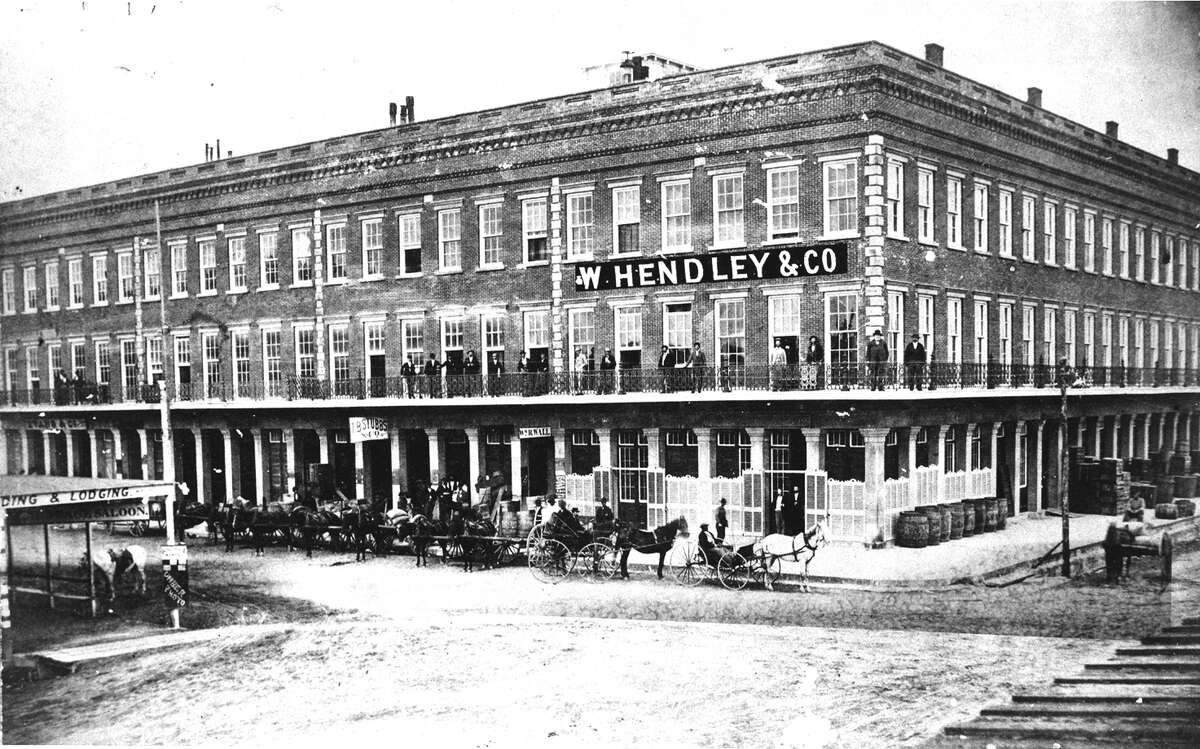 The exterior of the Hendley row building in Galveston is shown in this undated photo. A $1.9 million effort is under way to rehabilitate the 150-year-old building.