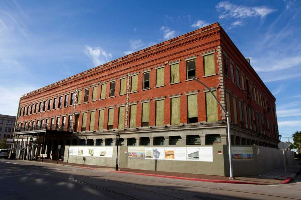 The exterior of the Hendley Building is shown in Galveston. Mitchell Historic Properties is restoring the structure located at Strand and 20th. At HoustonChronicle.com: Developers face unique challenges restoring one of Texas' most endangered historic buildings.