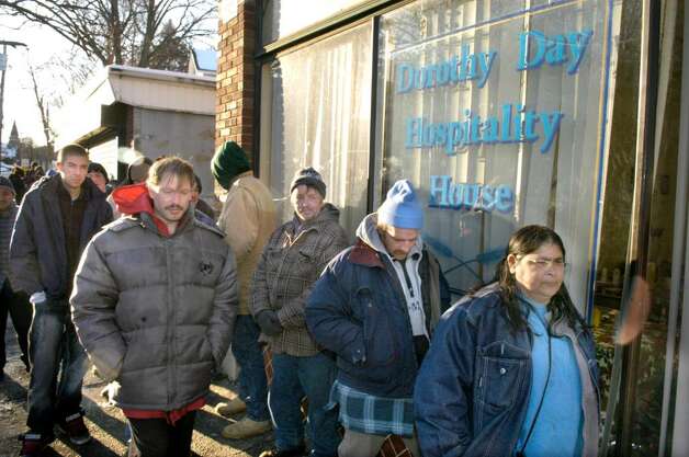 Waiting In Line At The Dorothy Day Hospitality House In 62386 Stamfordadvocate