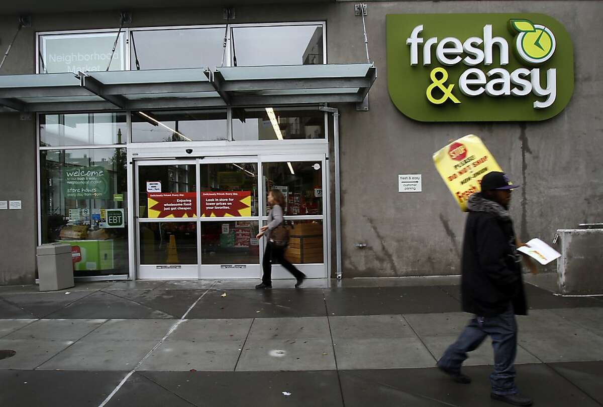 British supermarket chain Fresh and Easy announced it is considering pulling out of North America and closing all stores here, including two in San Francisco. Shoppers use the store on Third St. in San Francisco, Calif., Wednesday, December 5, 2012.
