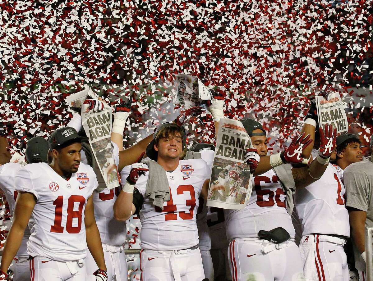 A lot of people are talking dynasty after Alabama steamrolled Notre Dame on Monday night in the BCS Championship. To be sure, the Tide were impressive in crushing the Irish with an ease normally reserved for SEC teams playing hapless Big Ten foes. They were rewarded by being voted No. 1 in the AP and coaches' polls for the third time in four years, but the national titles (and the other 12 the Tide claim) remain purely mythical.  The four-team playoff system to be introduced in the 2014 season is a step in the right direction, but it's not good enough. And though this year's "champion" was decided with far less than controversy than in some previous seasons, mySA.com didn't have to look far to find teams that help make the case for an expanded playoff system ...