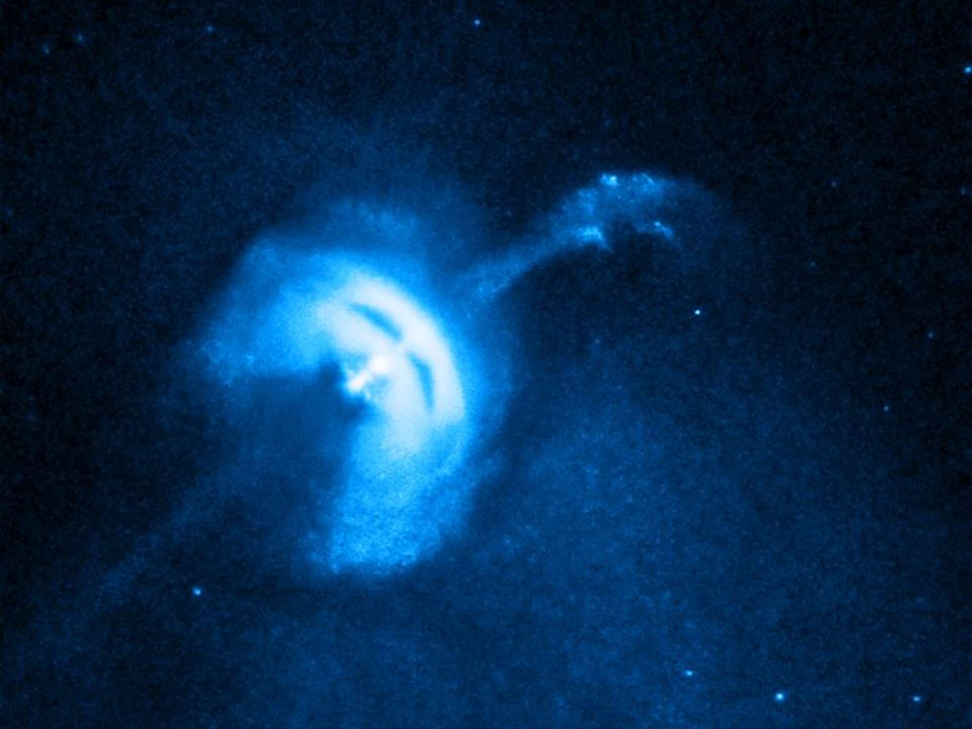 Video: Neutron star smoking ... er, shooting out jet of particles