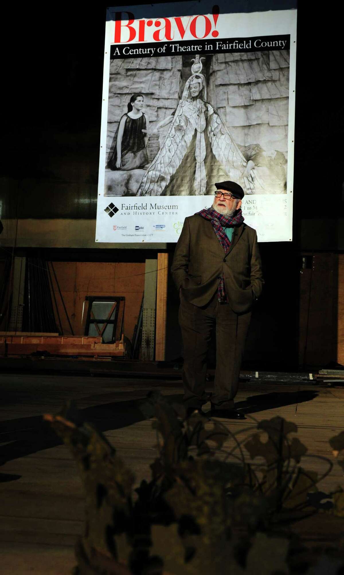 Actor Ed Asner tours The American Shakespeare Theatre in Stratford, Conn. Tuesday, Jan. 8, 2013. Asner spent the 1959 season at the American Shakespeare Festival Theatre.