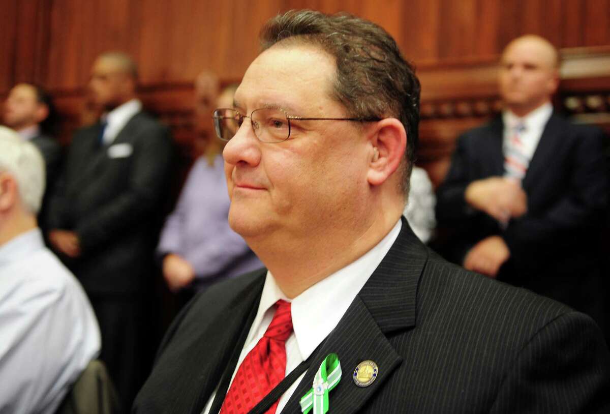 State Rep. Mitch Bolinsky (R-Newtown) attends opening day of the State Legislature at the Capitol Building in Hartford, Conn. Wednesday, Jan. 9, 2013.