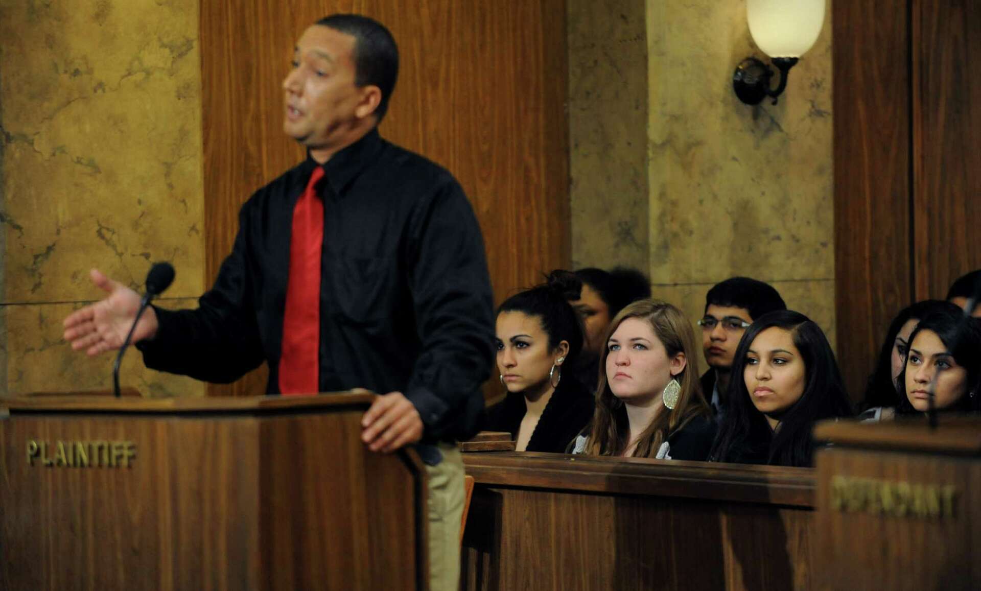 Students get taste of television courtroom