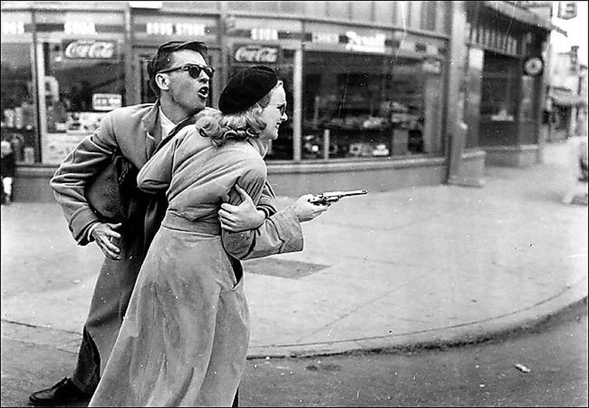 John Dall and Peggy Cummins in Joseph H. Lewis' 1950 film noit classic, "Gun Crazy."