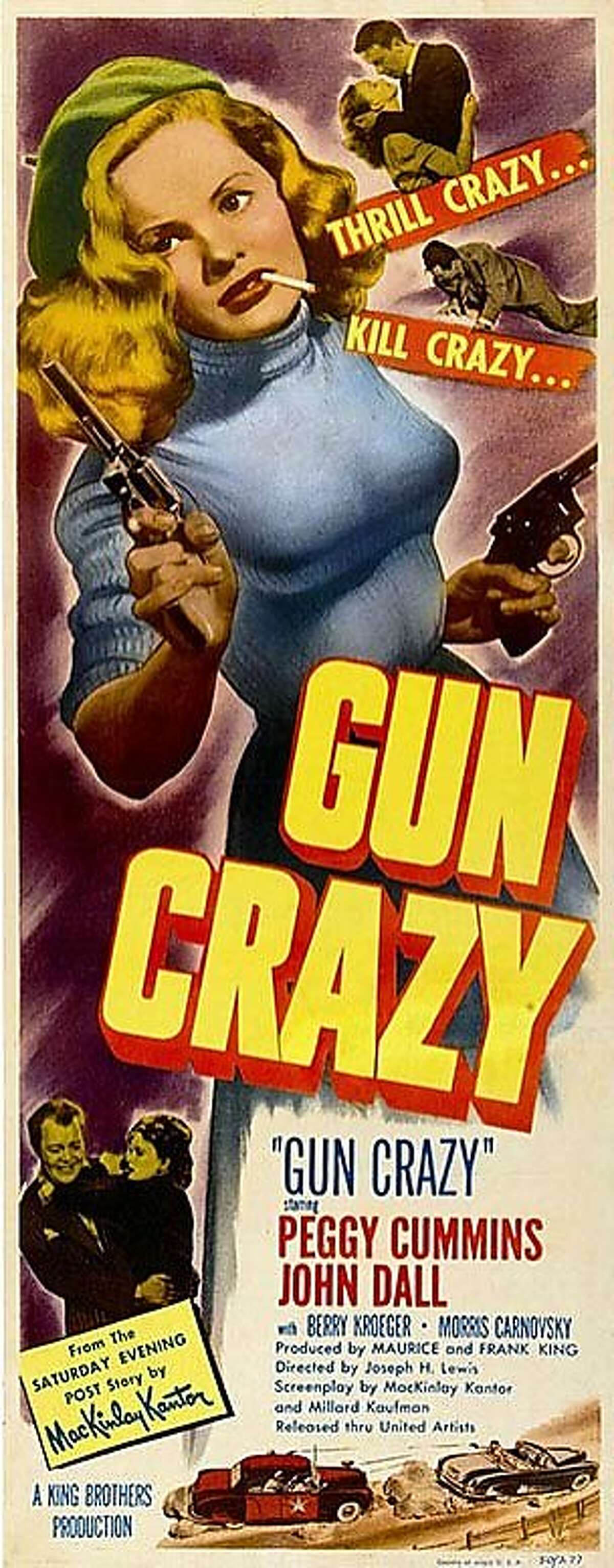 The poster for the 1950 film noir classic, "Gun Crazy."